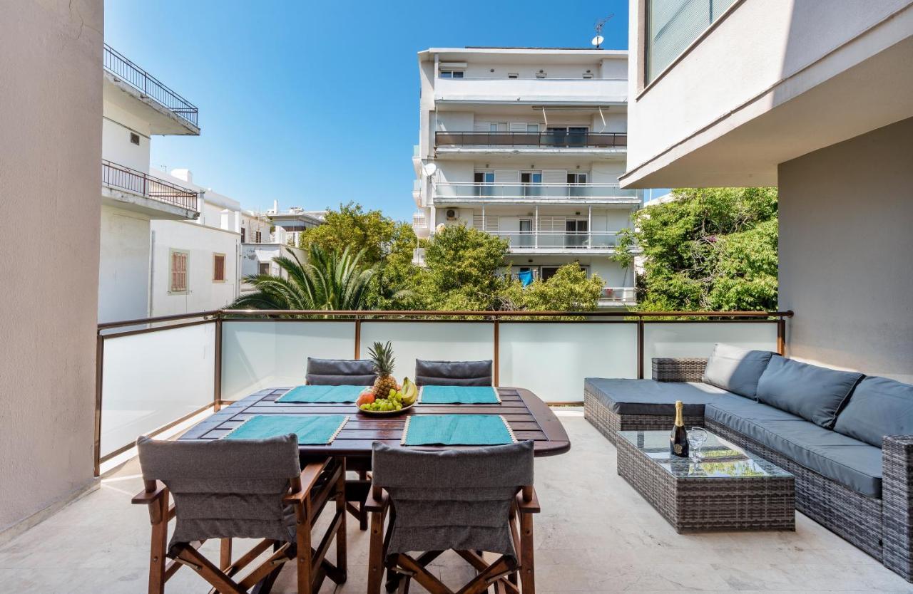 Flower Veranda 1St Floor App Rhodes City Esterno foto